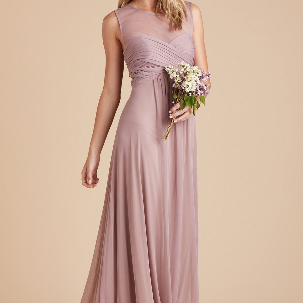 Birdy Grey Mauve Pink Bridesmaid Ryan dress medium nwt Bridal New
